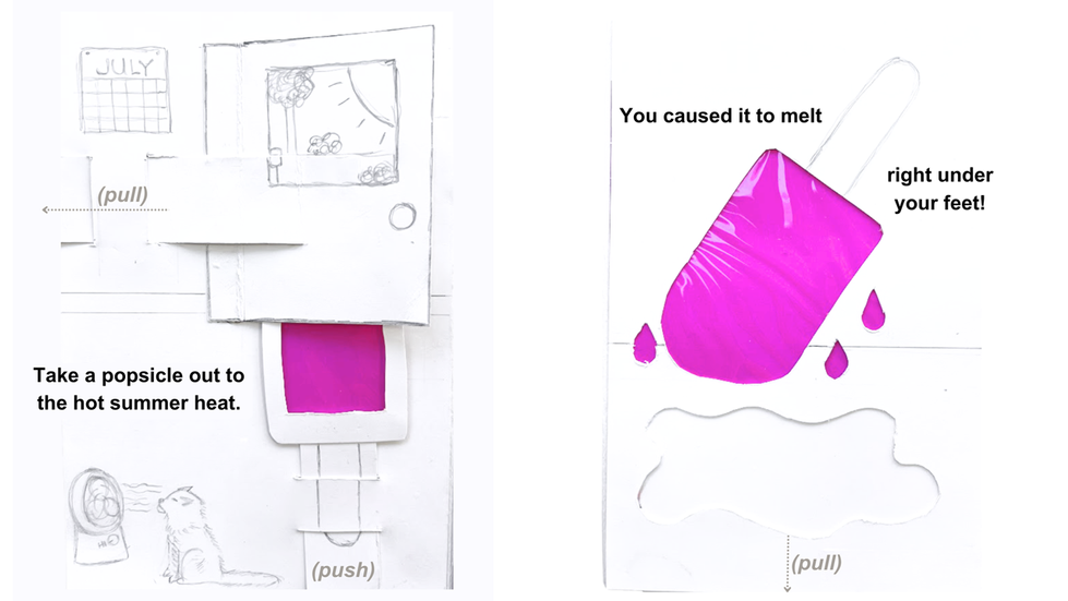Changing state: popsicle melting