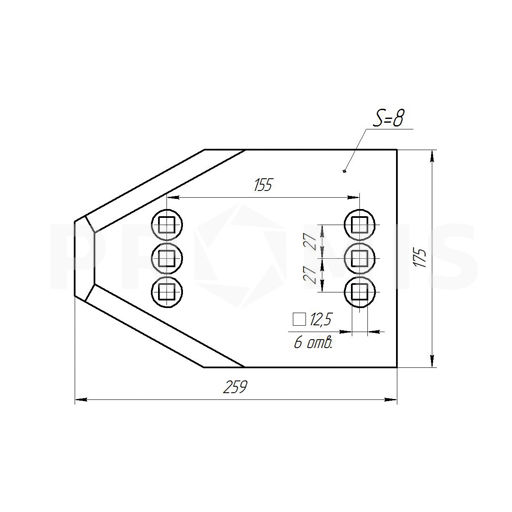 Thumbnail: LANDSIDE PROTECTOR LEMKEN PR 340 1490