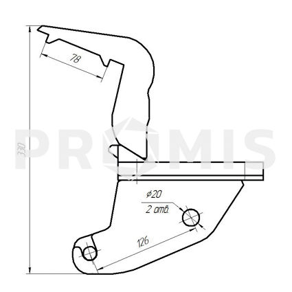 Thumbnail: TINE BRACKET LEMKEN PR 412 8111