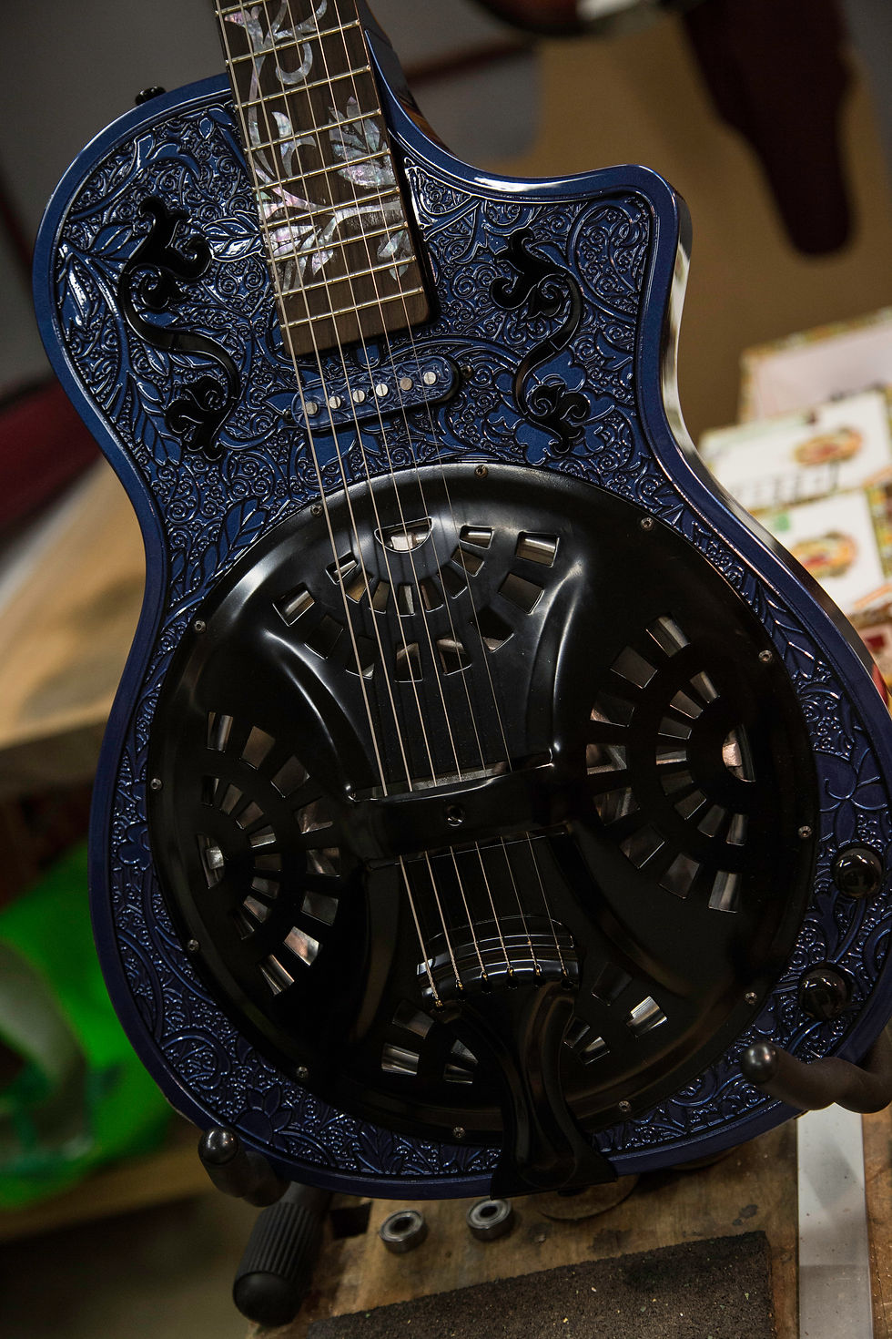 Thumbnail: Black Magic w/ etching Round neck