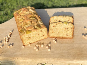 Plumcake di ceci e porri