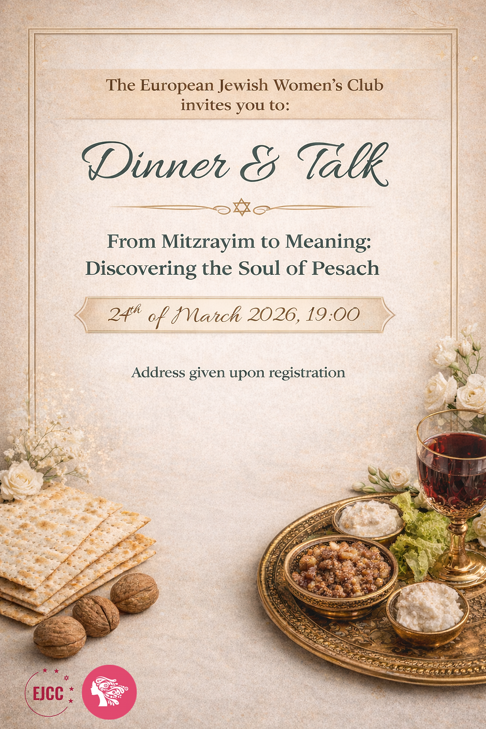 The Jewish Women's Club - Dinner & Talk