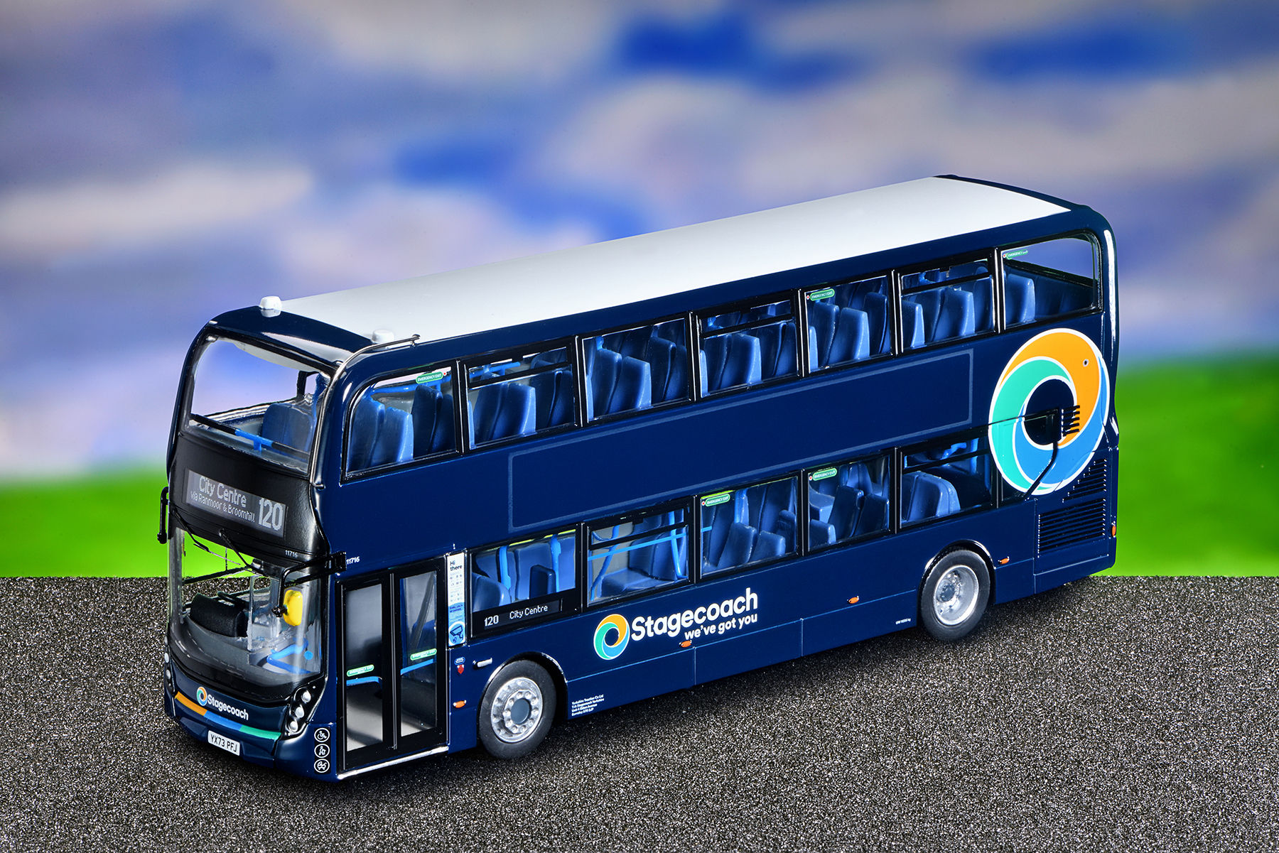 Ukbus 6544 - Stagecoach Yorkshire Steel Blue - 11716 YX73PFJ