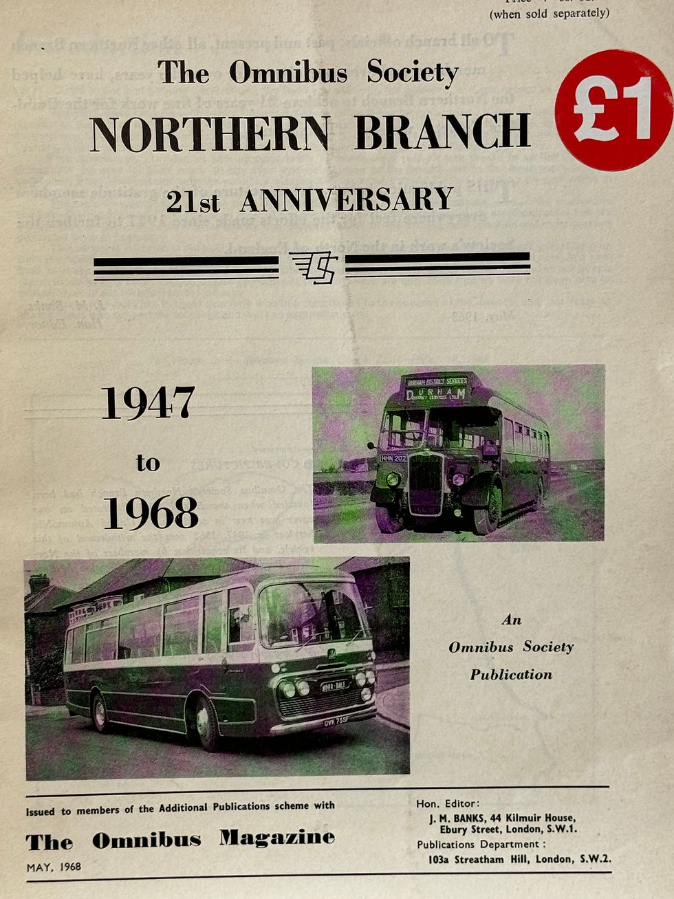 Pre-Owned transport bus book - Omnibus Society 1947 to 1968 Northern Branch