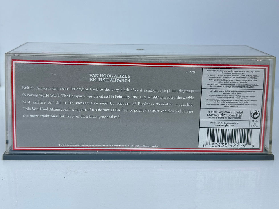 Thumbnail: Corgi 42729 - Van Hool Alizee - British Airways - Pre-owned Model