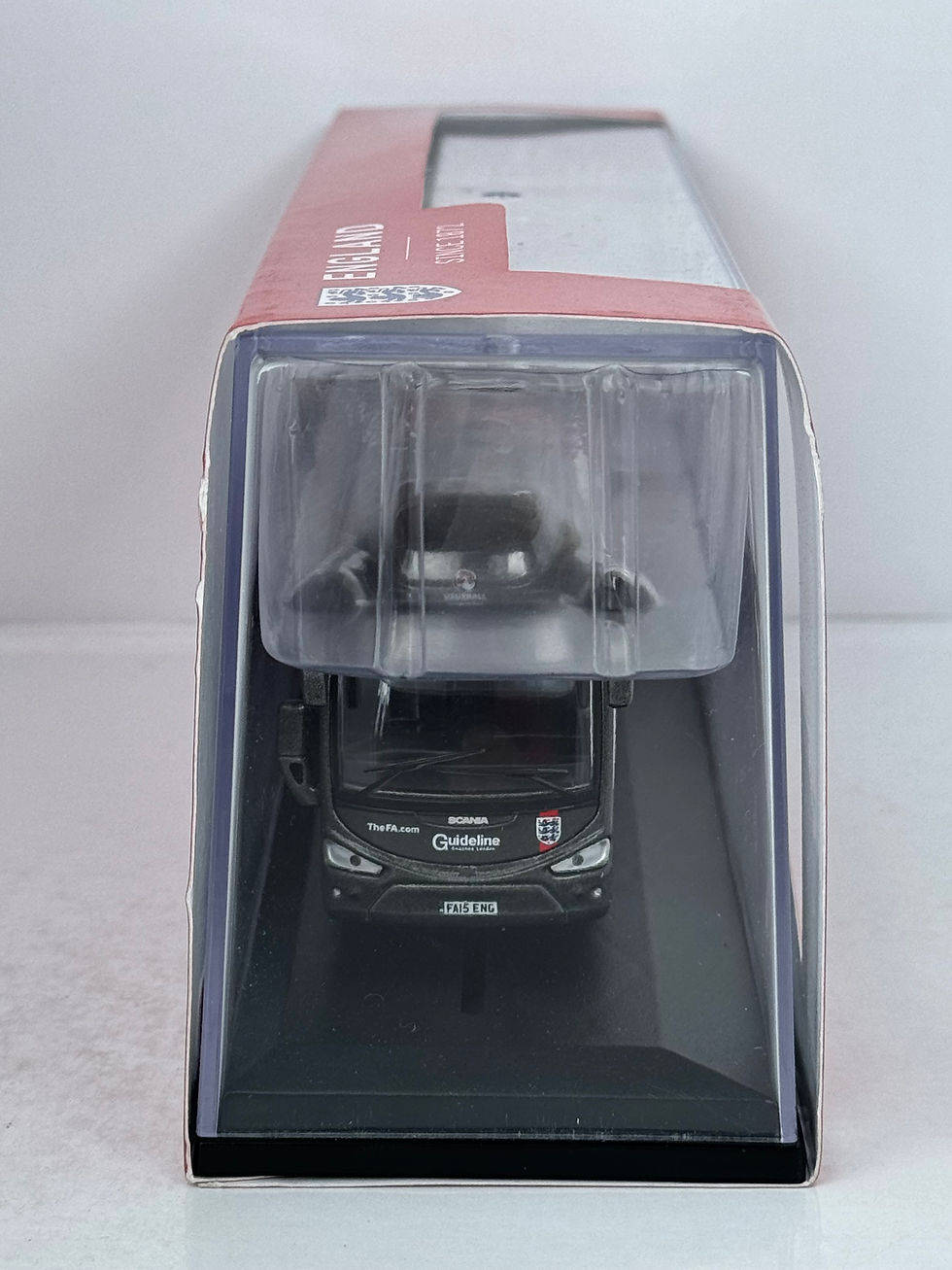 Thumbnail: 76IR6005 Scania Irizar i6 Tri-Axle - Guideline Coaches England Football Team