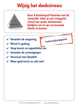 BreinImpulsen: wijzig het denkniveau