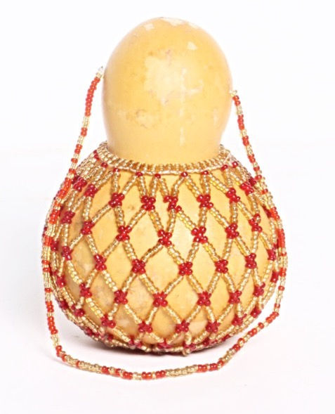 Thumbnail: Beaded Gourd-Turquoise Blue