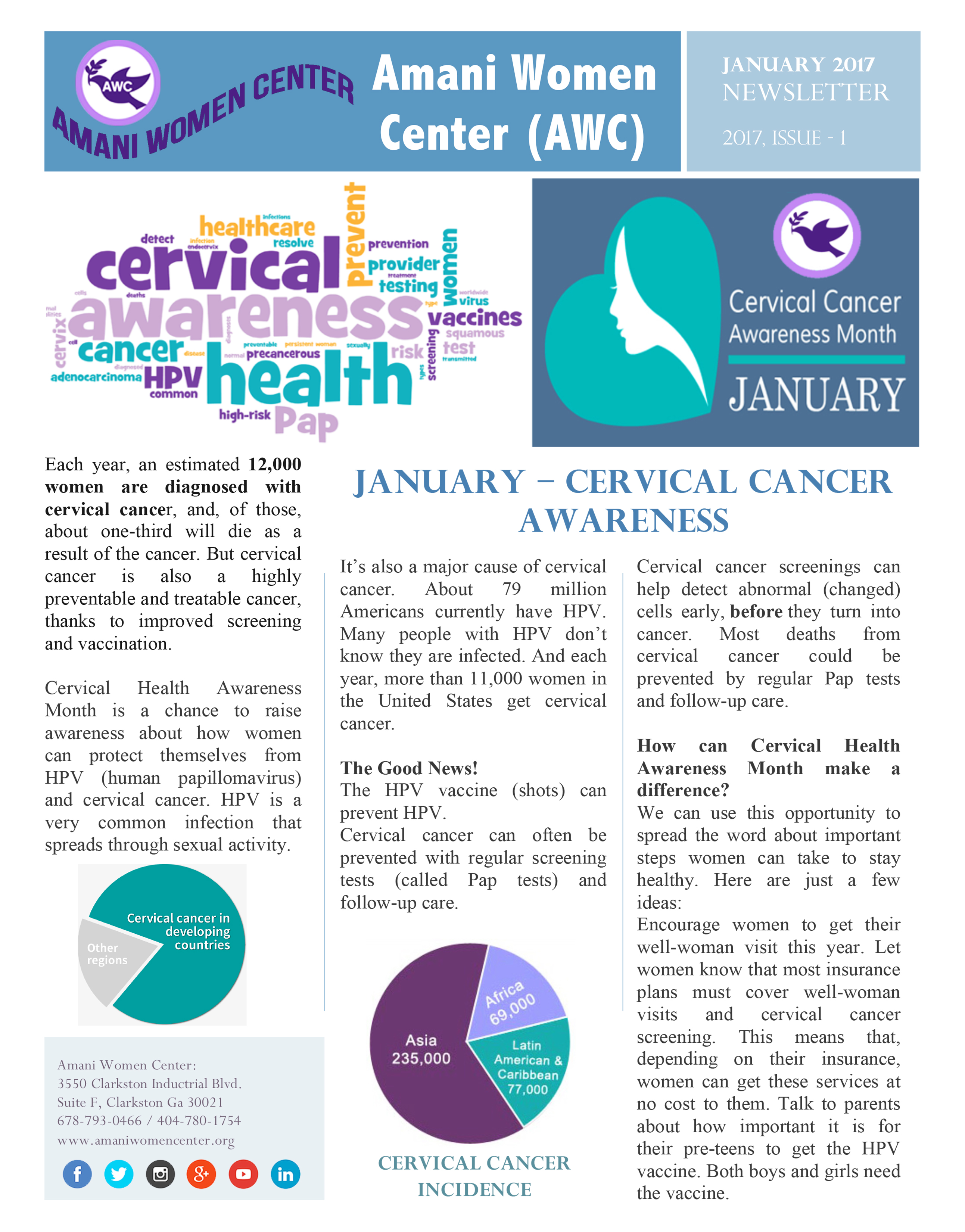 january cervical cancer awareness month refugee women services cervical cancer month