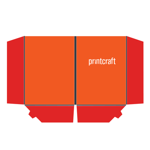 Presentation Folder (Two Gusseted Pockets Interlocking) 2up CA222