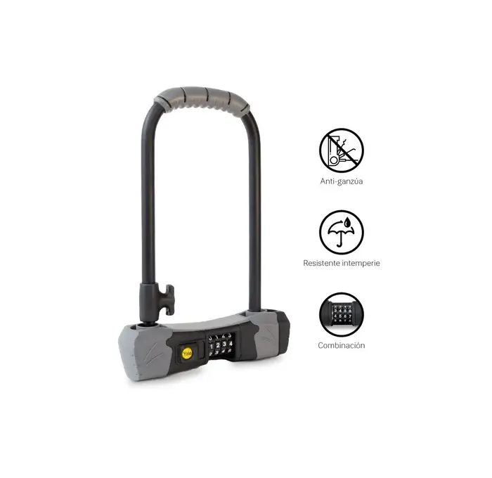 Candado de Bicicleta en U con Combinación Yale YCUL2