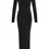 Thumbnail: Black High Neck Maxi Dress