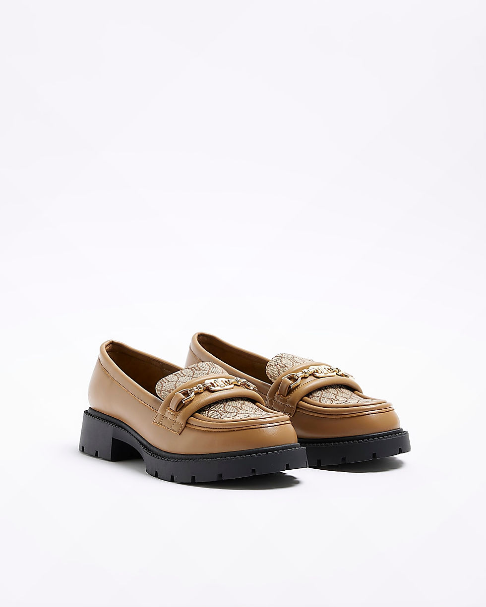 Thumbnail: River Island Monogram Loafers