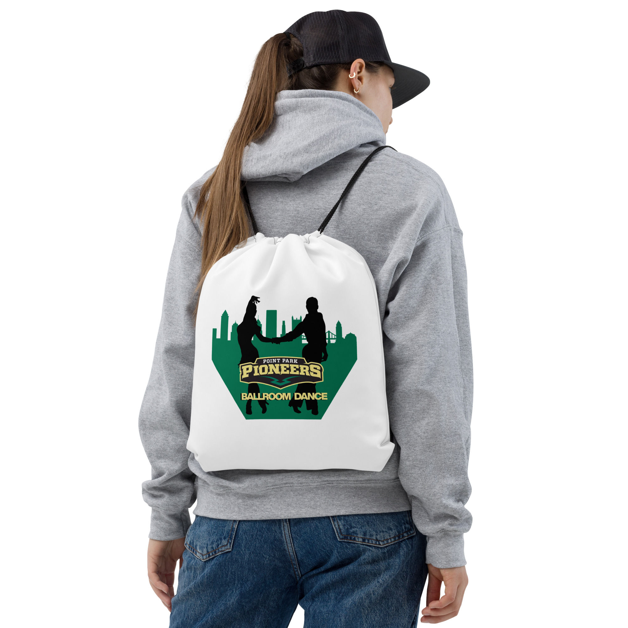 PPU Ballroom Drawstring bag (White)