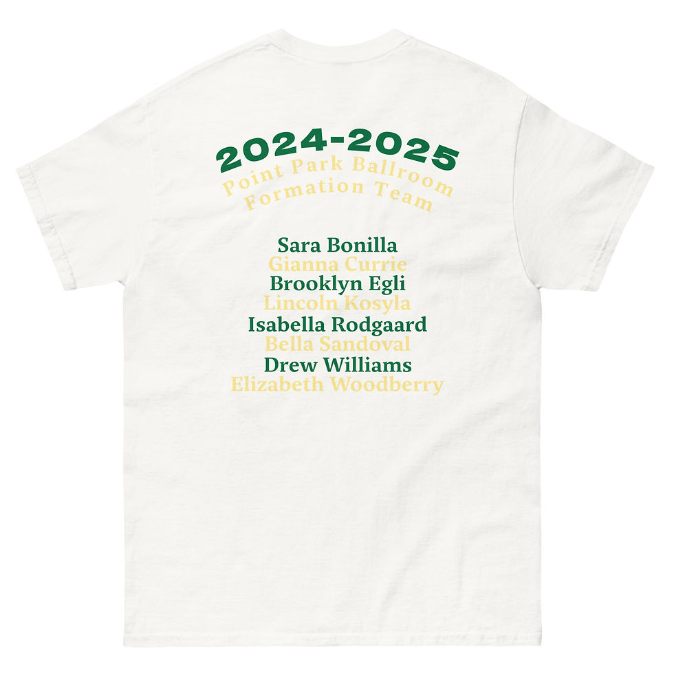 Thumbnail: Unisex Point Park Ballroom Formation Team 2024-2025 Shirt (White)