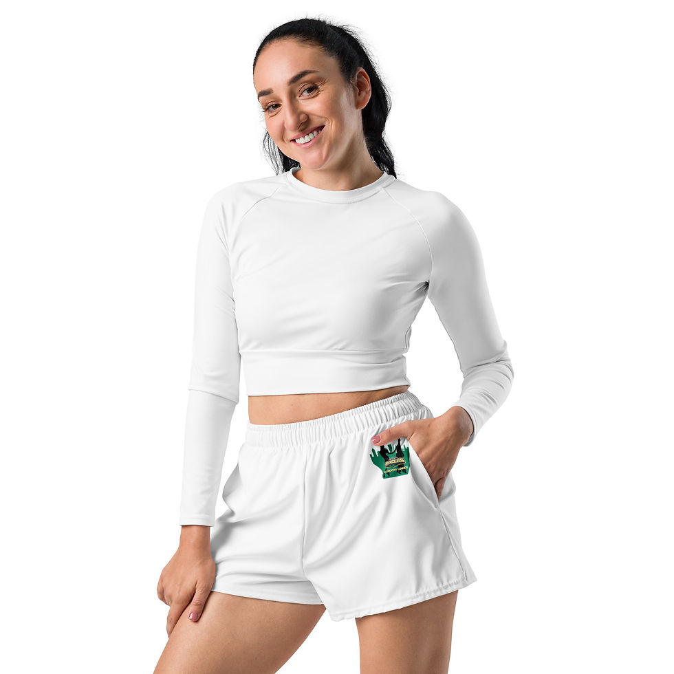 Thumbnail: Women's Point Park Ballroom Athletic Shorts (White)