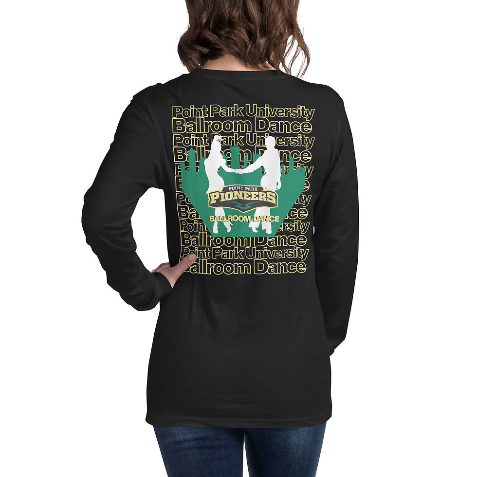 Thumbnail: Unisex Ballroom Logo Long Sleeve T- Shirt (Black)