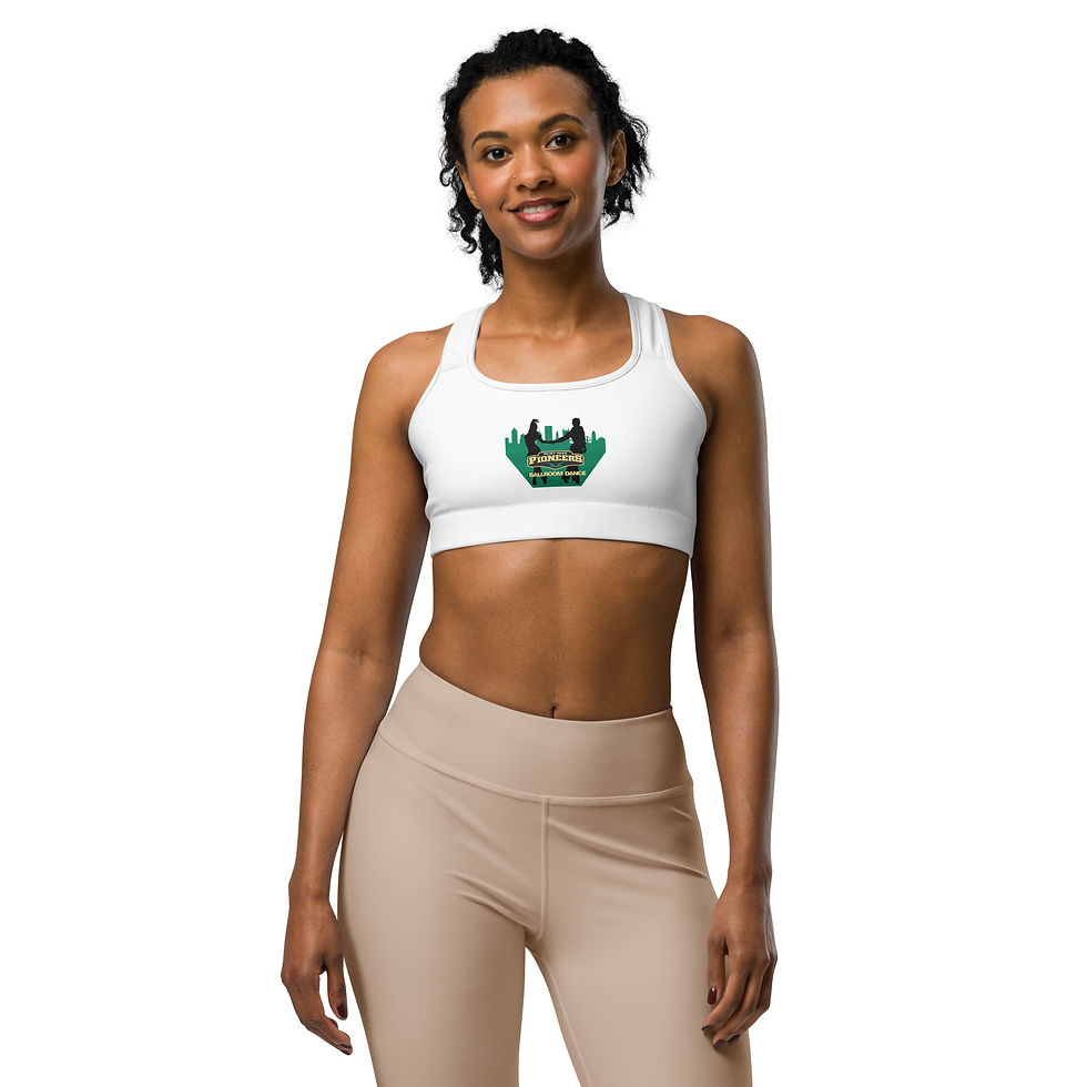 Thumbnail: Women's Point Park Ballroom Sports Bra (White)