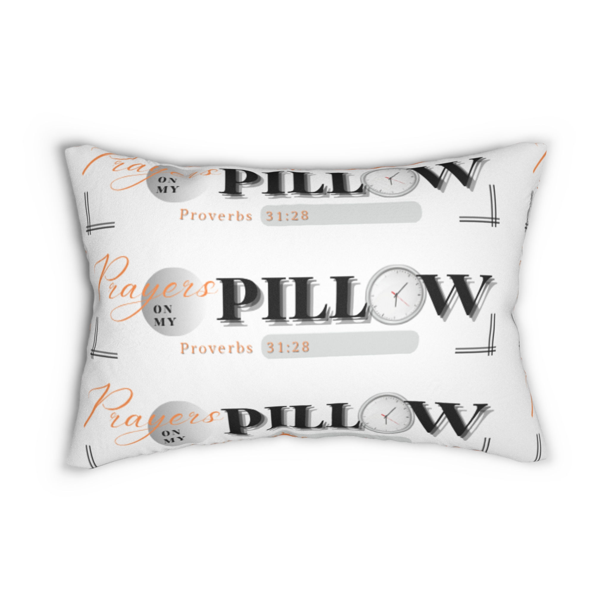 Nurturer Prayer Lumbar Pillow - Scriptural Comfort for Meditation and Rest