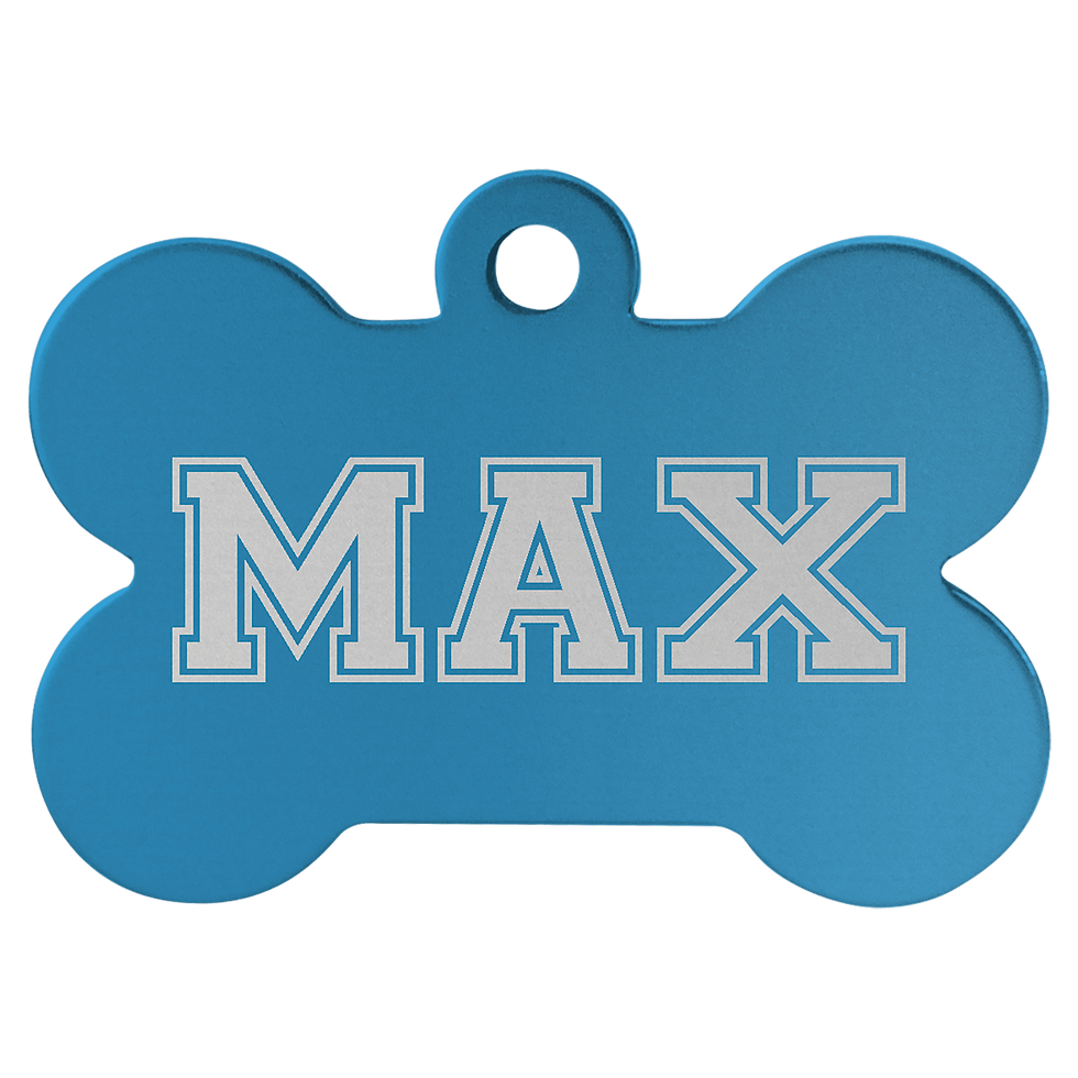 Blue Bone Tag - Max
