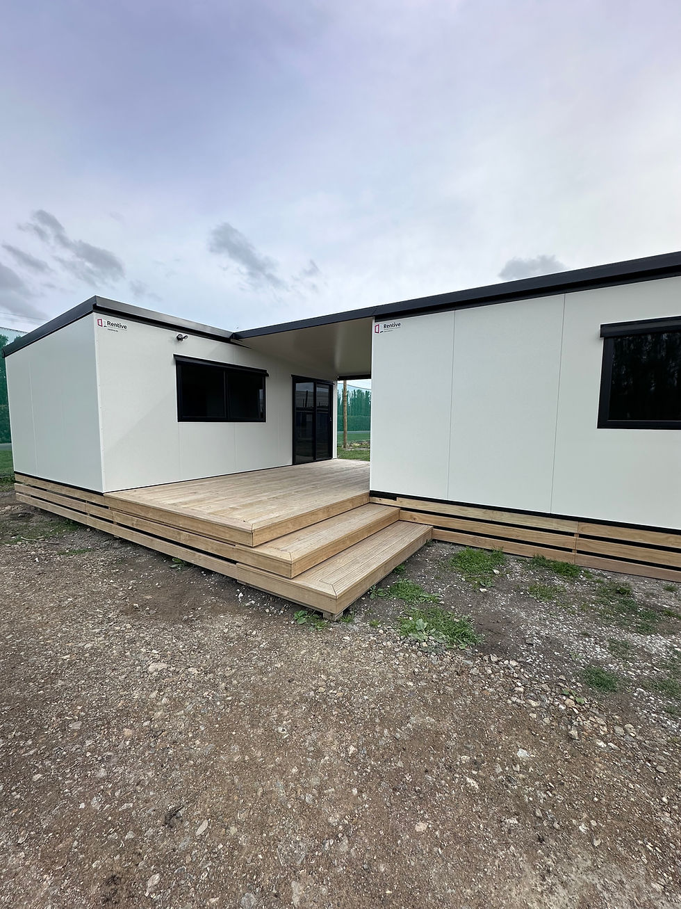 Haper Rd project spotlight. Rent or buy New Zealand custom made portable cabins and fully consented homes in Gisborne with Rentive Ltd