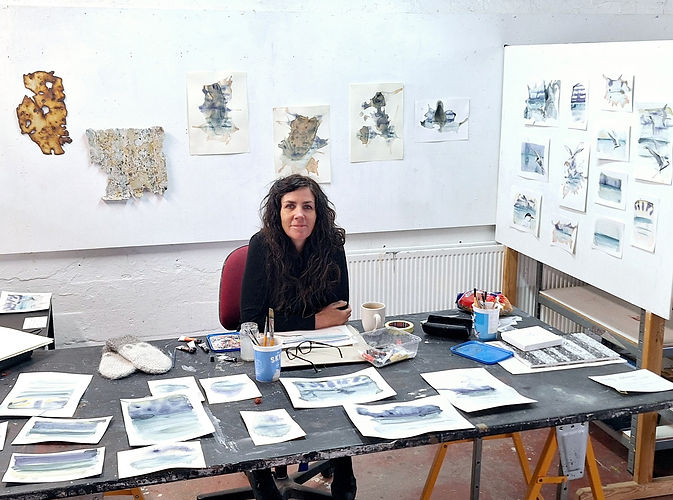 mandy patmore artist paintings mixed media woodcuts installations new zealand artist residencies iceland