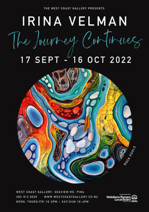 west coast gallery piha irina velman the journey continues art exhibition 