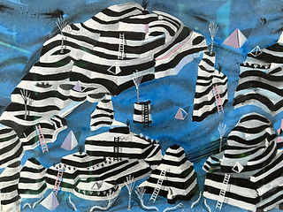 west coast gallery piha auckland art exhibition artist Billy Medland-Parker painter surrealist