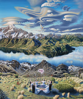 west coast gallery piha auckland art exhibition artist gareth price painter
