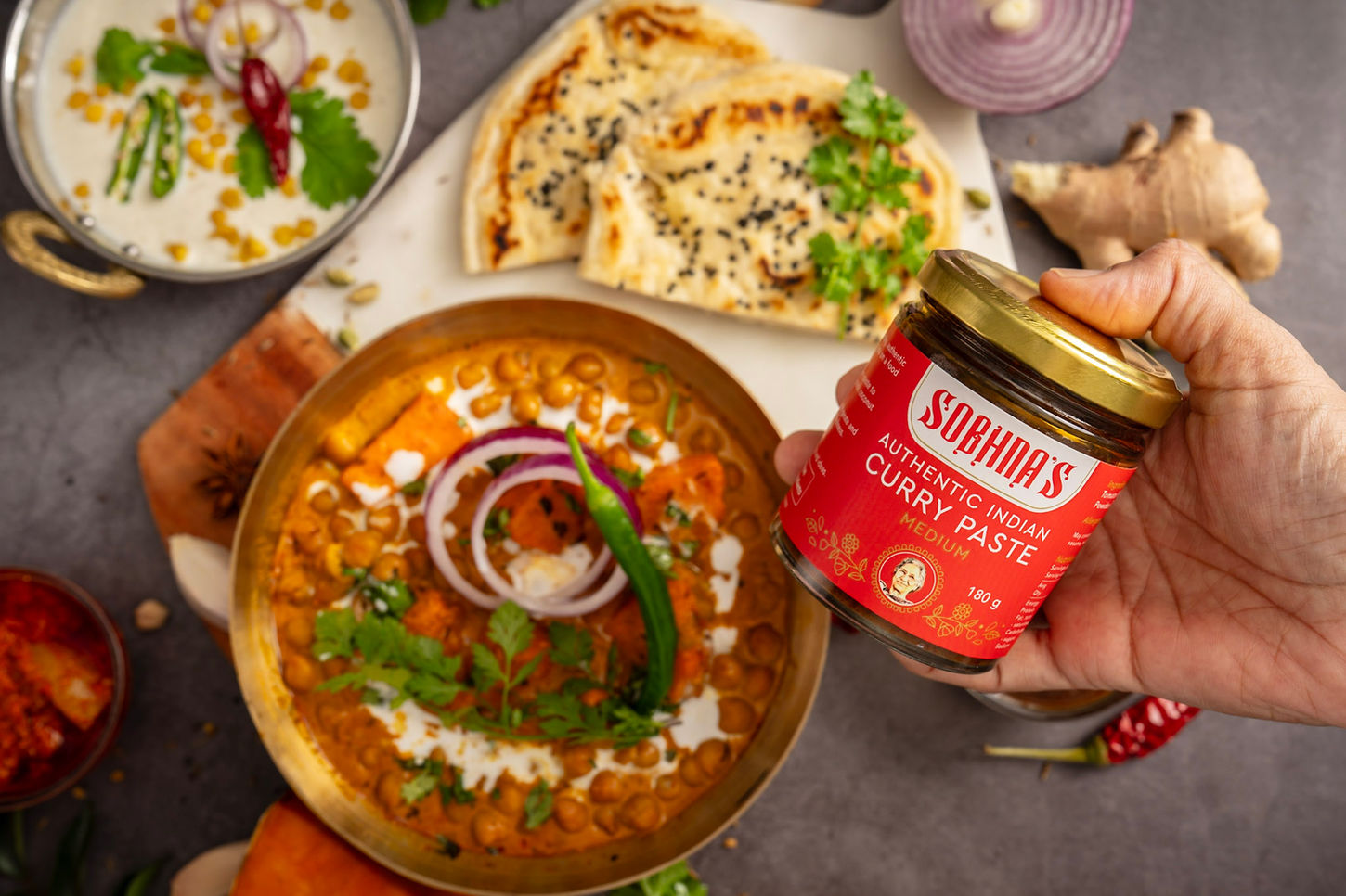 the bespoke designer eloise condron graphic brand identity product packaging design gisborne sobhna's authentic indian food