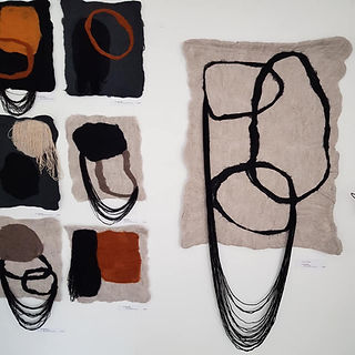 west coast gallery piha auckland art exhibition artist christine robson textiles