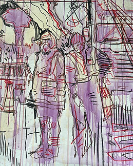west coast gallery piha auckland art exhibition artist marcus hipa painter