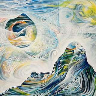 west coast gallery piha auckland art exhibition artist jasmin canuel painter
