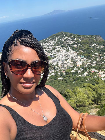 Natalia in Anacapri, Italy