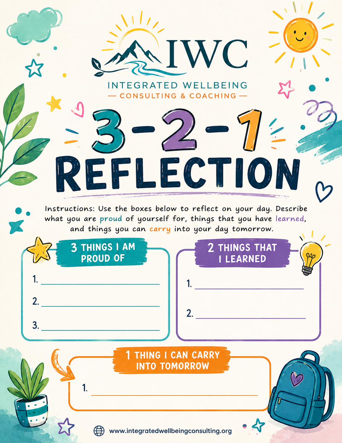 The Daily Reflection Bundle: 3-2-1 Reflection & Today, I Choose Journal (FREEBIE
