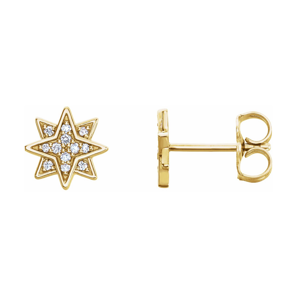 Diamond Star Earrings