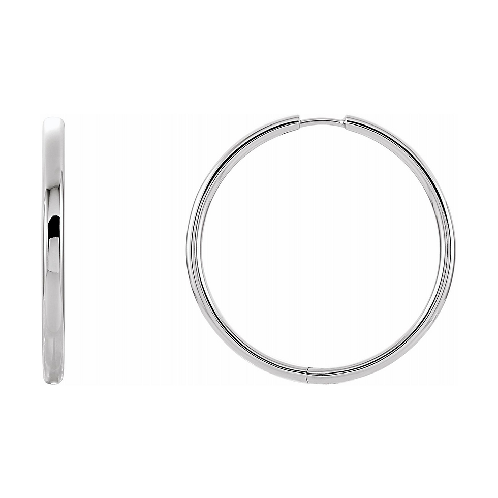 Thumbnail: Hinged Hoop Earrings