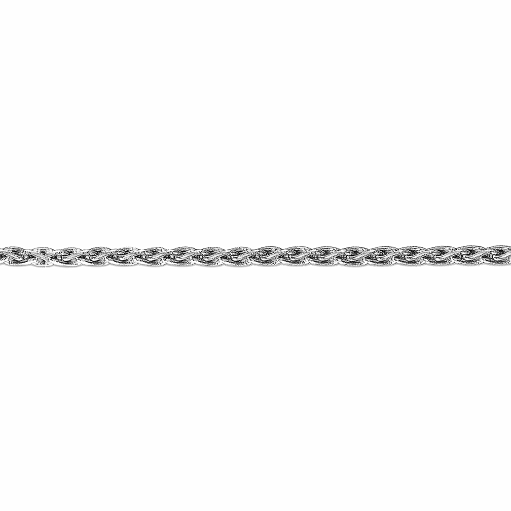 White Gold, Parisian Wheat Chain 2.25 mm