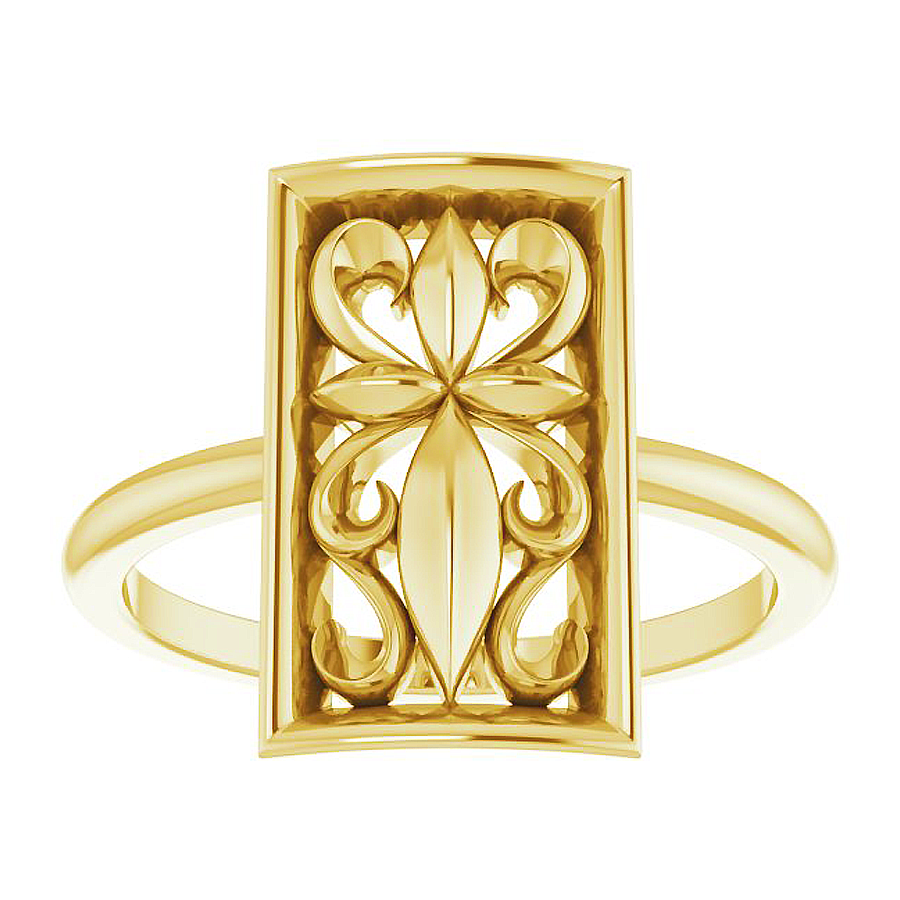 Thumbnail: Vintage-Inspired Cross Ring