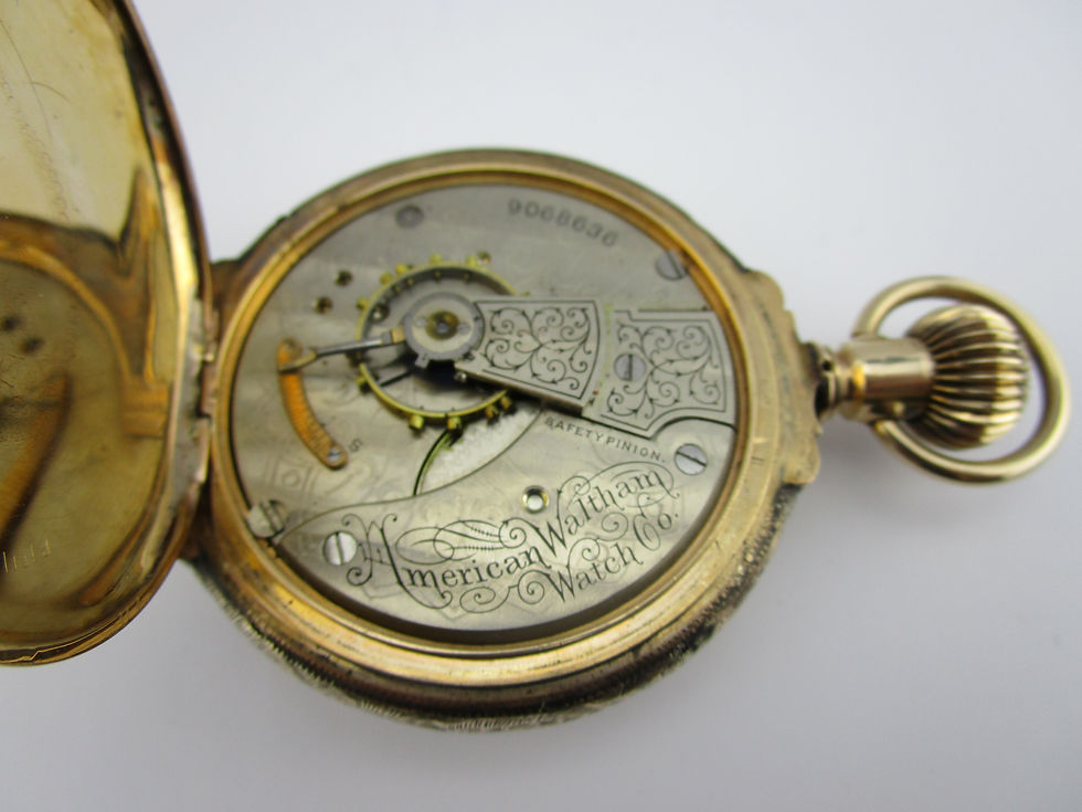 Thumbnail: Waltham Watch Co. 14K Gold 4-Color Pocket Watch 1879-1899