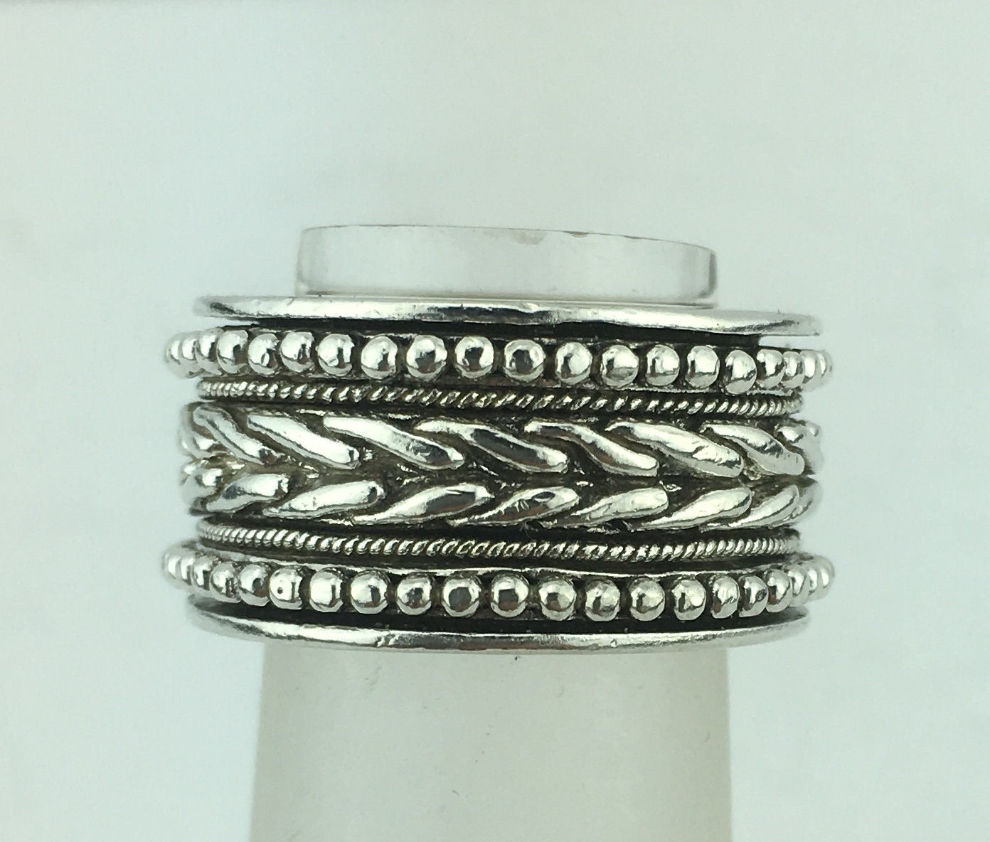 John Hardy Sterling Silver Spinner Ring, Size 5