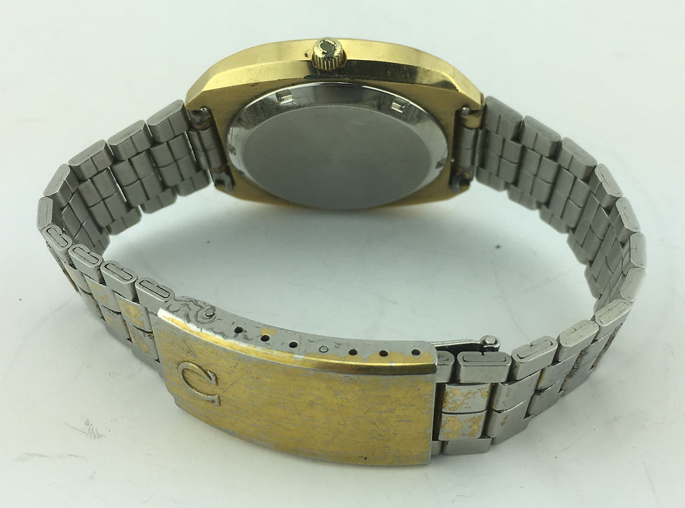 Thumbnail: Omega Electronic f300 Hz Day & Date Chronometer Watch (Not Working)