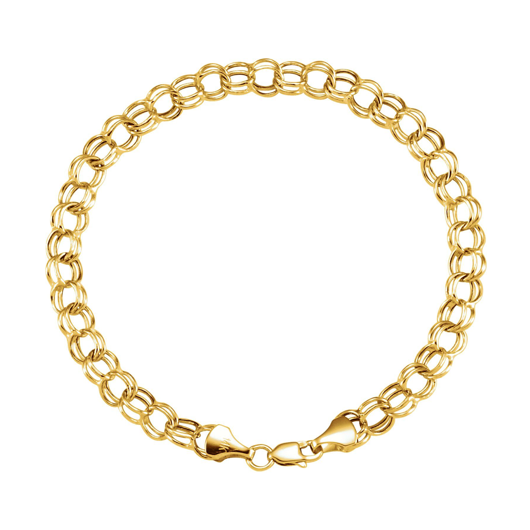 Double Link Charm Bracelet