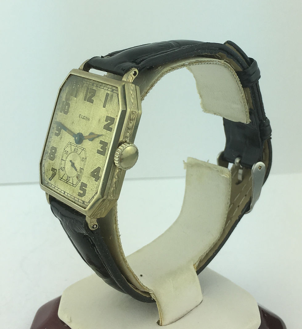 Thumbnail: Elgin Art Deco 14K Gold Filled Wind-Up Watch