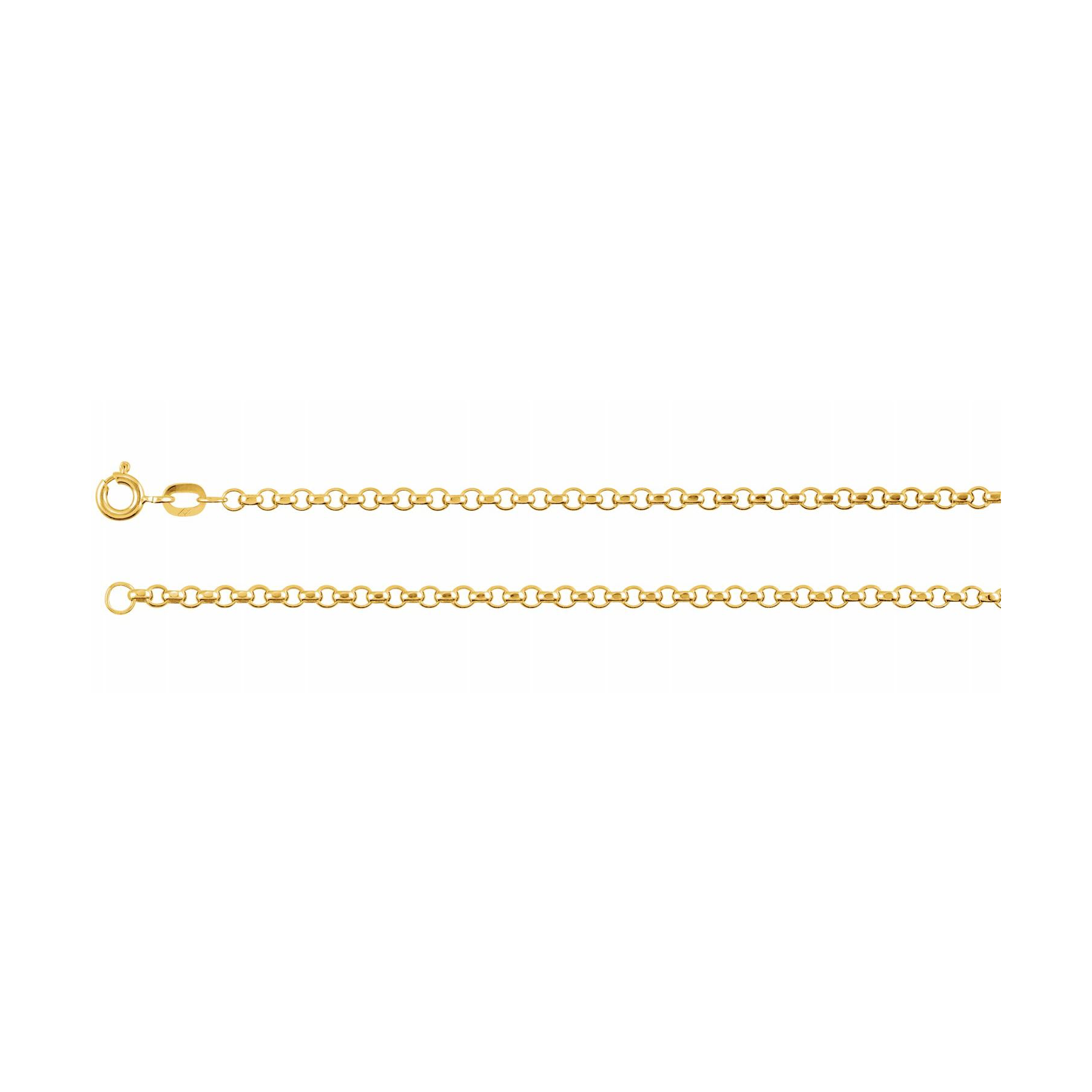 Hollow Diamond Cut Rolo Bracelet