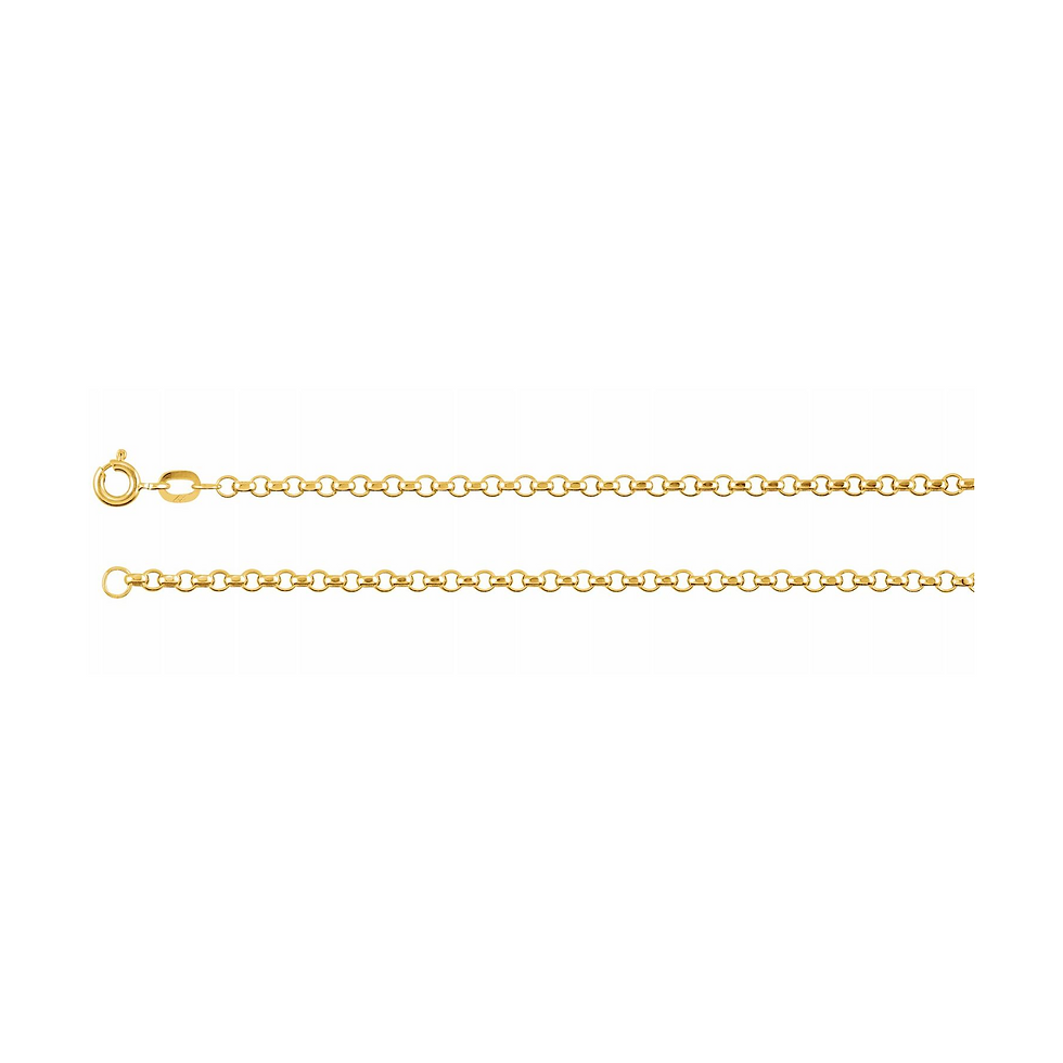 Hollow Diamond Cut Rolo Bracelet