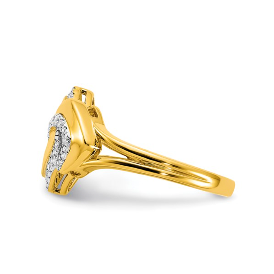 Thumbnail: Polished Diamond Fancy Shaped Ring