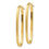 Thumbnail: Polished  &  Scratch Finish Oval Post Earrings