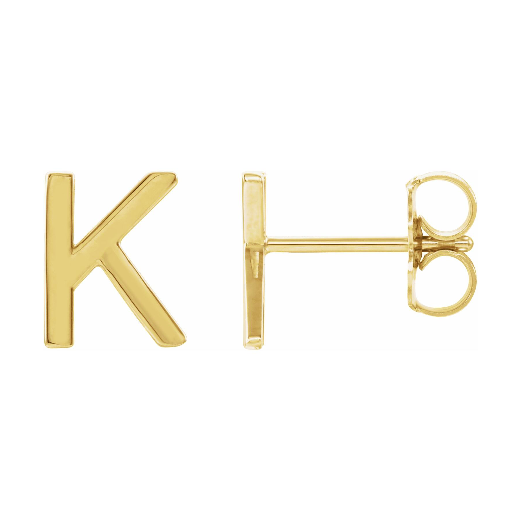 Single Initial Earring