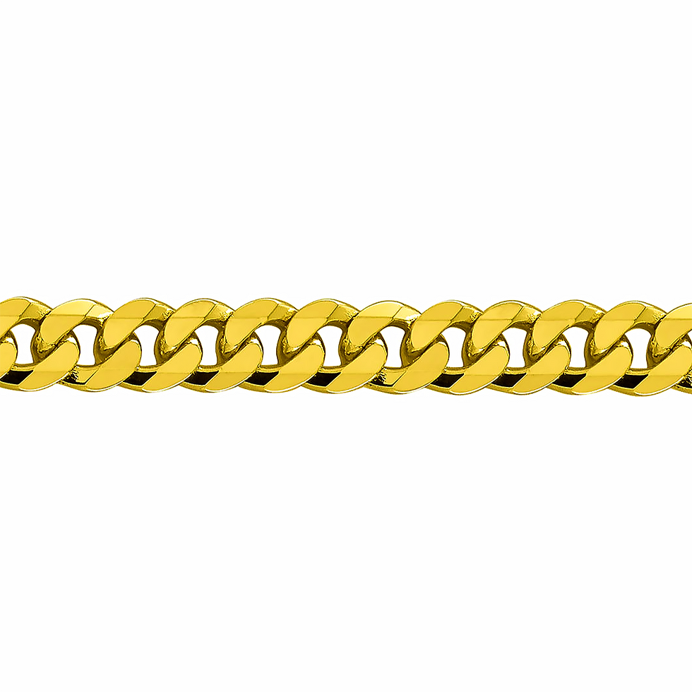 Flat Beveled Curb Chain 6.25 mm